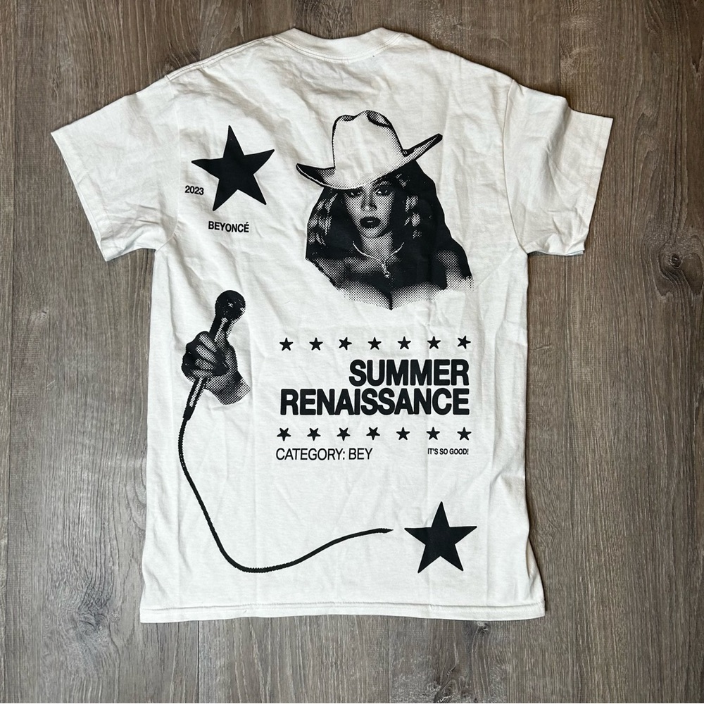 Beyonce Summer Renaissance World Tour 2023 T-Shirt Official Merch Small Tee F